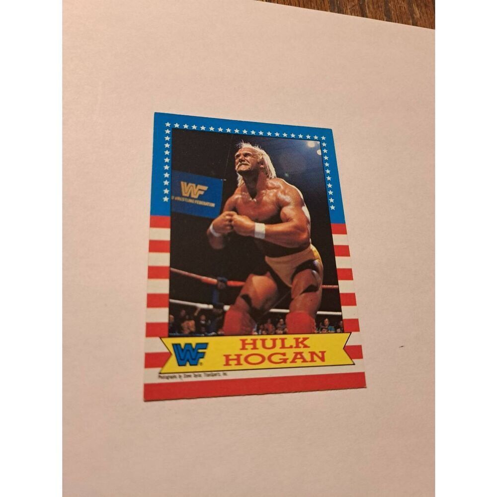 1987 Topps WWF Hulk Hogan Trading Card #3 Error Undated Back Vintage